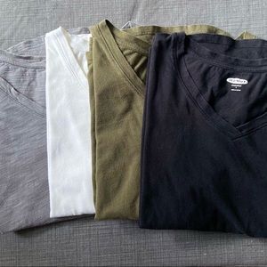Large Old Navy V-Neck Tees